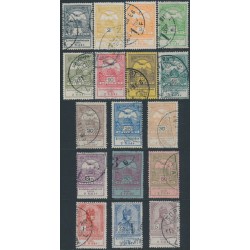 HUNGARY - 1913 Flood Relief set of 17, used – Michel # 128-144