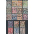 HUNGARY - 1915 War Relief overprints set of 18, used – Michel # 162-178+A175 HUNGARY - 1915 War Relief overprints set of 18, used – Michel # 162-178+A175