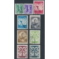HUNGARY - 1933 10f to 5P Airmail set of 9, used – Michel # 502-510 HUNGARY - 1933 10f to 5P Airmail set of 9, used – Michel # 502-510