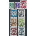 HUNGARY - 1933 10f to 5P Airmail set of 9, used – Michel # 502-510 HUNGARY - 1933 10f to 5P Airmail set of 9, used – Michel # 502-510