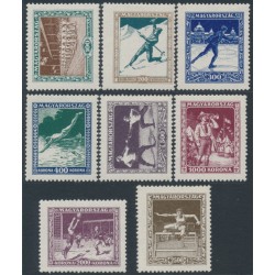 HUNGARY - 1925 Sports & Scouting set of 8, MNH – Michel # 403-410