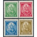 HUNGARY - 1932 Patrona Hungariae (Madonna & Child) set of 4, MNH – Michel # 484-487 HUNGARY - 1932 Patrona Hungariae (Madonna & Child) set of 4, MNH – Michel # 484-487