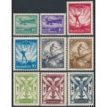 HUNGARY - 1933 10f to 5P Airmail set of 9, MH – Michel # 502-510 HUNGARY - 1933 10f to 5P Airmail set of 9, MH – Michel # 502-510