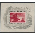 HUNGARY - 1948 2Ft+18Ft carmine Chain Bridge M/S, MNH – Michel # Block 12 HUNGARY - 1948 2Ft+18Ft carmine Chain Bridge M/S, MNH – Michel # Block 12