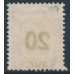 ICELAND - 1922 20aur on 40a purple Two Kings, used – Facit # 106
