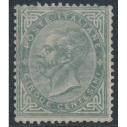 ITALY - 1863 5c grey-olive King Vittorio Emmanuele II, MNG – Michel # 16