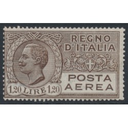 ITALY - 1927 1.20L brown Airmail, MNH – Michel # 254