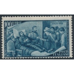 ITALY - 1948 100L grey Anniversary of the 1848 Uprising, MH – Michel # 759