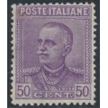 ITALY - 1928 50c purple King Vittorio Emmanuele III, MNH – Michel # 284