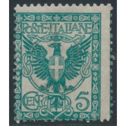 ITALY - 1901 5c green Coat of Arms, MH – Michel # 76