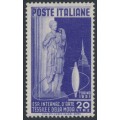 ITALY - 1951 20L violet Textile Expo in Turin, MH – Michel # 832