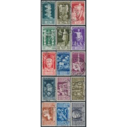 ITALY - 1937 Emperor Augustus full set of 15, used – Michel # 576-590
