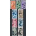 ITALY - 1934 Football World Cup full set of 9, used – Michel # 479-487