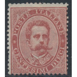 ITALY - 1879 10c rose-carmine King Umberto I, MNG – Michel # 38