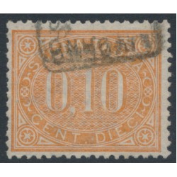 ITALY - 1869 10c brown-orange Postage Due, used – Michel # P2