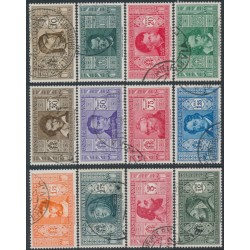 ITALY - 1932 Dante set of 12, used – Michel # 373-384
