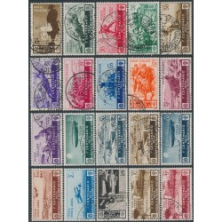 ITALY - 1934 Medal of Valour set of 20, used – Michel # 494-513
