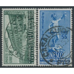 ITALY - 1950 UNSESCO set of 2, used – Michel # 791-792