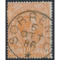 ITALY - 1884 1.25L brown-orange Parcel Stamp, used – Michel # PM5 ITALY - 1884 1.25L brown-orange Parcel Stamp, used – Michel # PM5