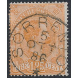 ITALY - 1884 1.25L brown-orange Parcel Stamp, used – Michel # PM5
