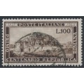 ITALY - 1949 100L brown La Repubblica Romana, used – Michel # 773 ITALY - 1949 100L brown La Repubblica Romana, used – Michel # 773
