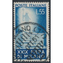 ITALY - 1951 55L blue Milan Fair, used – Michel # 831