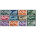 ITALY - 1945 Airmail set of 12, MNH – Michel # 706-714 + 731 + 997 + 1119