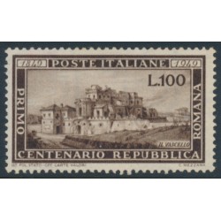ITALY - 1949 100L brown La Repubblica Romana, MNH – Michel # 773