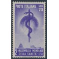 ITALY - 1949 20L violet World Health Congress, MNH – Michel # 780