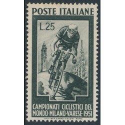 ITALY - 1951 20L green Automobile Expo in Turin, MNH – Michel # 828