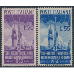 ITALY - 1950 International Radio Conference set of 2, MNH – Michel # 796-797 ITALY - 1950 International Radio Conference set of 2, MNH – Michel # 796-797