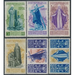 ITALY - 1948 Santa Caterina set of 6, MNH – Michel # 740-745
