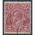AUSTRALIA - 1924 2d red-brown KGV, single watermark, CTO – ACSC # 97Aw