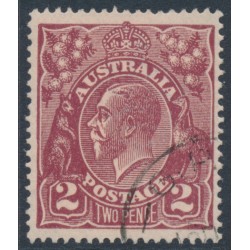 AUSTRALIA - 1924 2d red-brown KGV, single watermark, CTO – ACSC # 97Aw