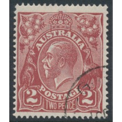 AUSTRALIA - 1924 2d red-brown KGV, single watermark, CTO – ACSC # 97Aw
