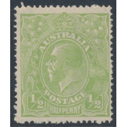 AUSTRALIA - 1923 ½d Cyprus green KGV, single watermark, MNH – ACSC # 63H