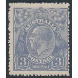 AUSTRALIA - 1926 3d pale dull blue KGV, die Ia, single watermark, MH – ACSC # 105E
