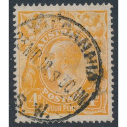 AUSTRALIA - 1917 4d buff-orange KGV, single watermark, used – ACSC # 110F