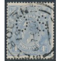 AUSTRALIA - 1922 4d dull blue KGV, perf. OS, used – ACSC # 112Cb AUSTRALIA - 1922 4d dull blue KGV, perf. OS, used – ACSC # 112Cb