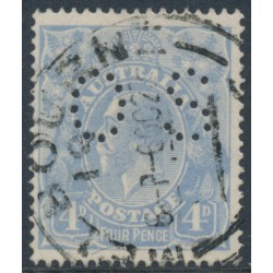 AUSTRALIA - 1922 4d dull blue KGV, perf. OS, used – ACSC # 112Cb