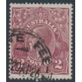 AUSTRALIA - 1924 2d pale red-brown KGV, single watermark, used – ACSC # 97A