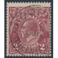 AUSTRALIA - 1924 2d deep red-brown KGV, single watermark, used – ACSC # 97B