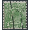 AUSTRALIA - 1931 1d green KGV, reversed CofA watermark, used – ACSC # 82Baa AUSTRALIA - 1931 1d green KGV, reversed CofA watermark, used – ACSC # 82Baa
