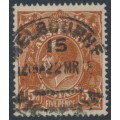 AUSTRALIA - 1917 5d deep bright chestnut [aniline] KGV, used – ACSC # 123Cveb
