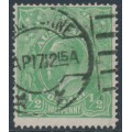 AUSTRALIA - 1915 ½d green KGV, single watermark, thin paper, used – ACSC # 63Aaa