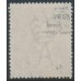 AUSTRALIA - 1921 4d violet KGV, ‘break in frame’ [2R58], used – ACSC # 111A(2)ve