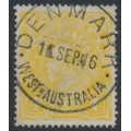AUSTRALIA - 1916 4d lime-yellow KGV, single watermark, used – ACSC # 110D AUSTRALIA - 1916 4d lime-yellow KGV, single watermark, used – ACSC # 110D