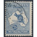 AUSTRALIA - 1917 2½d pale blue Kangaroo, 3rd watermark, used – ACSC # 11A AUSTRALIA - 1917 2½d pale blue Kangaroo, 3rd watermark, used – ACSC # 11A