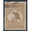 AUSTRALIA - 1916 2/- red-brown (aniline) Kangaroo, 3rd watermark, used – ACSC # 37G AUSTRALIA - 1916 2/- red-brown (aniline) Kangaroo, 3rd watermark, used – ACSC # 37G