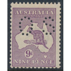 AUSTRALIA - 1916 9d violet Kangaroo, die II, 3rd watermark, perf. OS, MH – ACSC # 26Aba AUSTRALIA - 1916 9d violet Kangaroo, die II, 3rd watermark, perf. OS, MH – ACSC # 26Aba